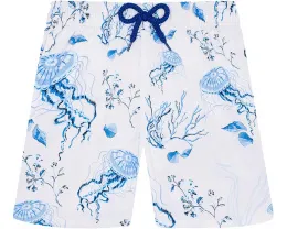Детские плавки Vilebrequin Kids с принтом медуз и ракушек