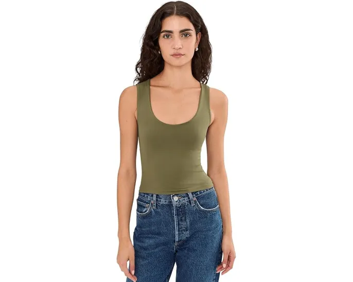 Топ Free People Clean Lines Muscle Cami с широкими бретелями и бесшовным кроем