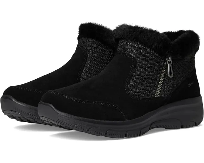 Ботильоны SKECHERS Easy Going Gentle Fall с замшевым верхом и вязаным свитером