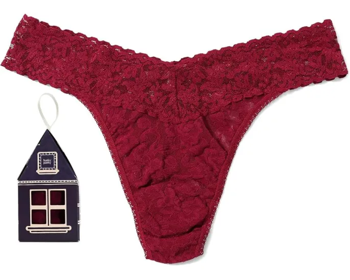 Стринги Hanky Panky Signature Lace Original Rise в подарочной упаковке