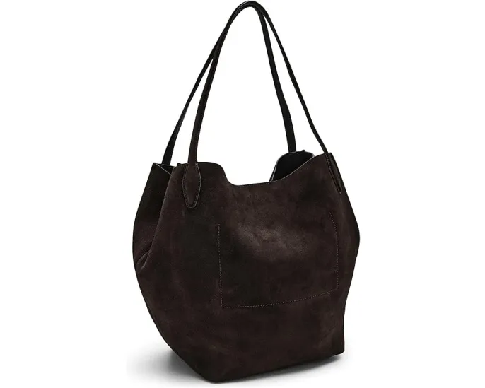 Сумка Madewell Shopper из мягкой зернистой замши с магнитной застежкой