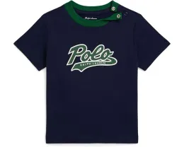 Футболка для младенцев с логотипом из хлопкового джерси Polo Ralph Lauren Kids