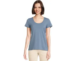 Мягкая футболка L.L.Bean из стрейч-супимы с круглым вырезом и коротким рукавом