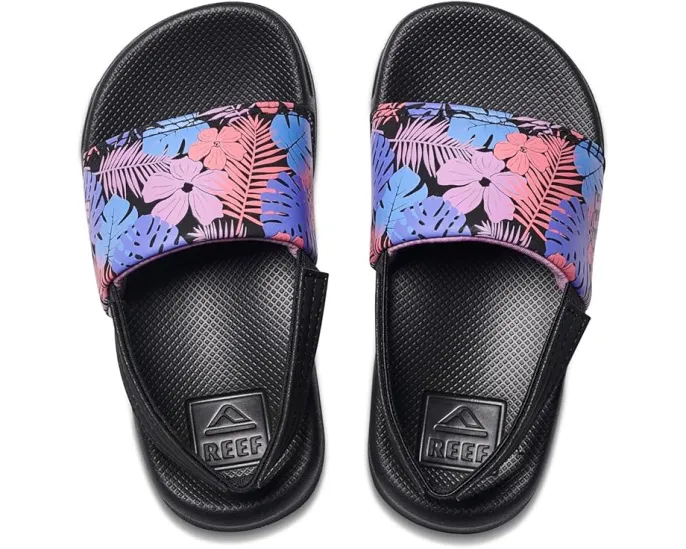 Reef детские шлепанцы Little One Slide с открытым носком и регулируемым ремешком