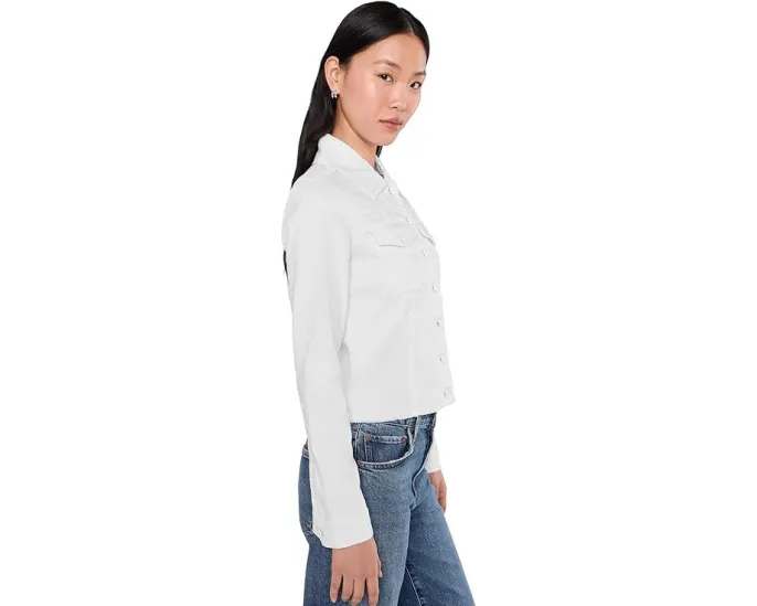 Джинсовая куртка Kara с эффектом потертости и укороченным кроем KUT from the Kloth