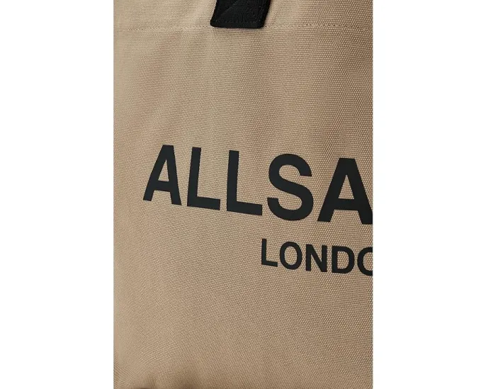 AllSaints Сумка Ali Canvas E/W Tote из переработанного хлопка с кожаными деталями
