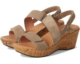 Сандалии Naot Sunrise с клиновидным каблуком и ремешками на липучке