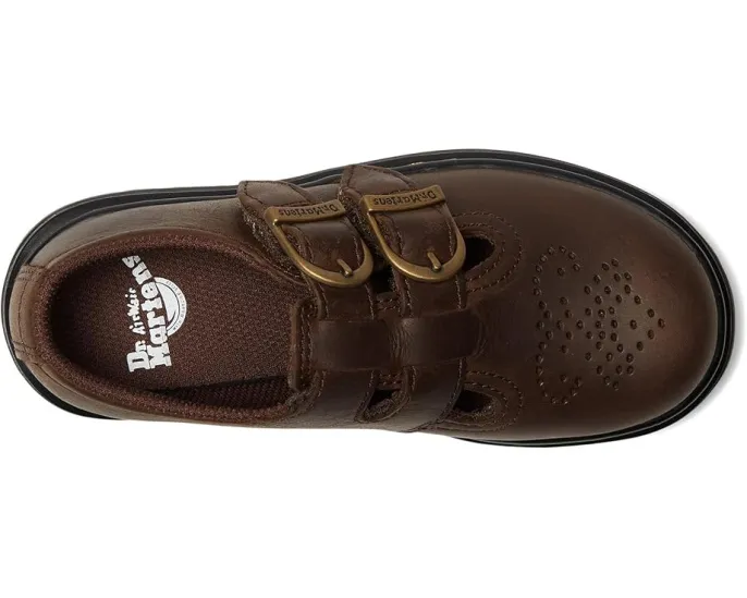 Туфли Mary Jane Dr. Martens 8065 J для детей с перфорацией и пряжками