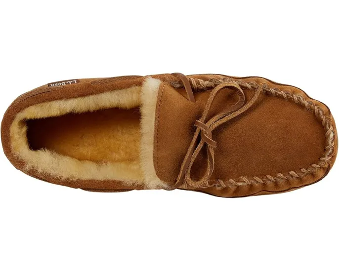 L.L.Bean Мокасины Wicked Good Camp с подкладкой из натурального меха