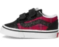 Кроссовки Vans Kids Old Skool V для детей на липучках с усиленным мыском