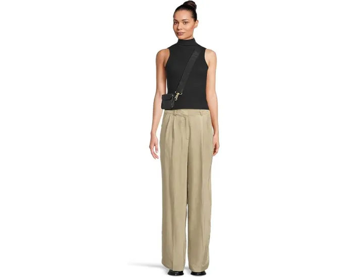 Брюки AllSaints Averie Ten с широкими штанинами и складками спереди