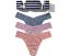 Трусы танга Hanky Panky Signature Lace Low Rise 3 шт с хлопковой ластовицей