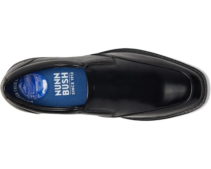 Туфли Nunn Bush Stark Moccasin Toe Slip-On из кожи без шнуровки