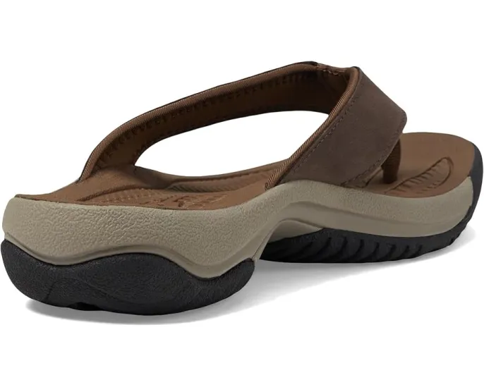 Сланцы KEEN Kona Flip TG из водоотталкивающей кожи с формованной стелькой