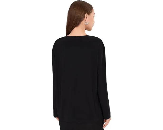 Нормовый топ Norma Kamali с длинными рукавами и свободным кроем