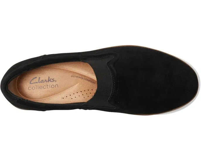 Clarks Zylah Sky балетки на платформе с текстильным верхом