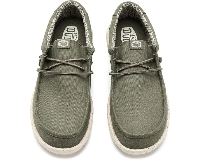 Кеды Hey Dude Wally Stretch Canvas из стрейч-холста