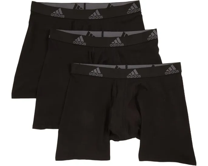Набор из 3 боксеров adidas из хлопка с эластаном