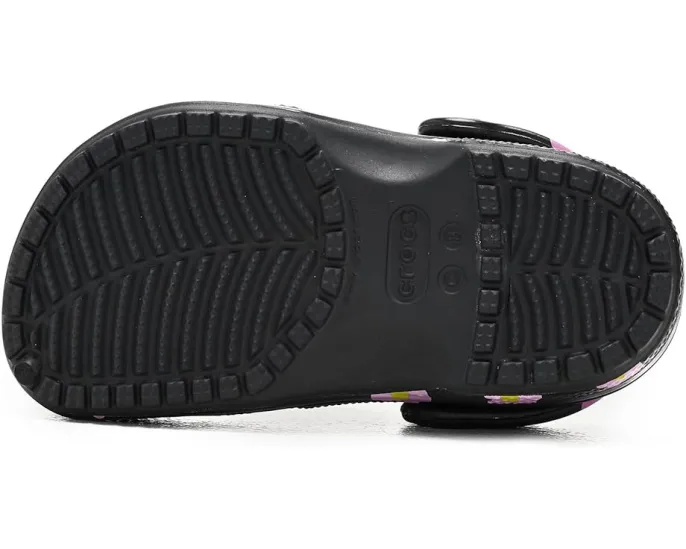 Классические кроксы Crocs Kids с узорами и графикой для детей