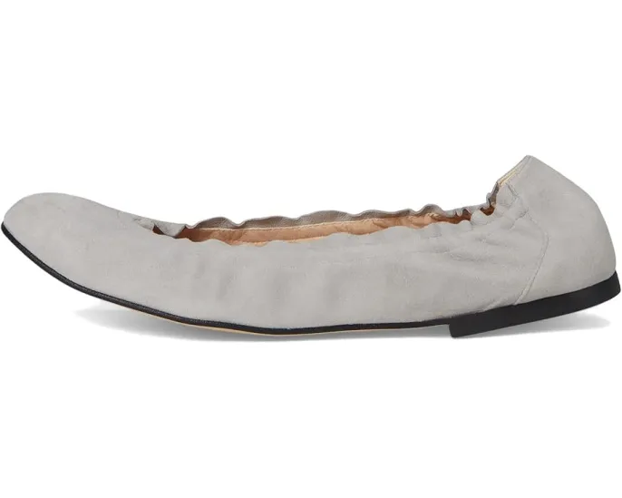 Балетки French Sole Cuff Flat из мягкой замши с резиновой подошвой