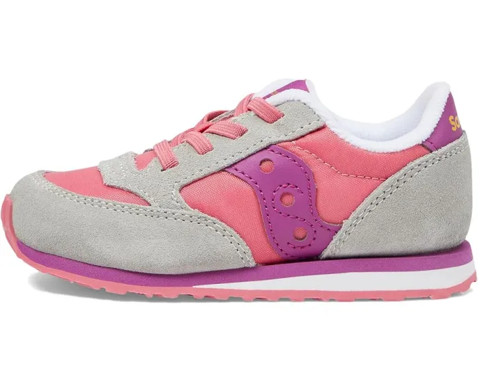 Детские кроссовки Saucony Originals Jazz Junior с эластичными шнурками и верхом из замши