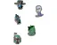 Набор джиббитсов Crocs Jibbitz Characters Звездные войны Грогу 5 шт