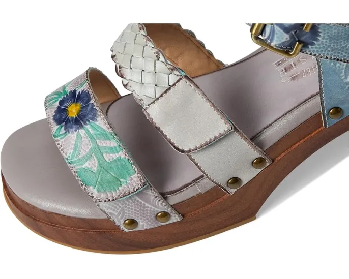 Сандалии L'Artiste by Spring Step Retropel с ручной росписью и регулируемой застежкой