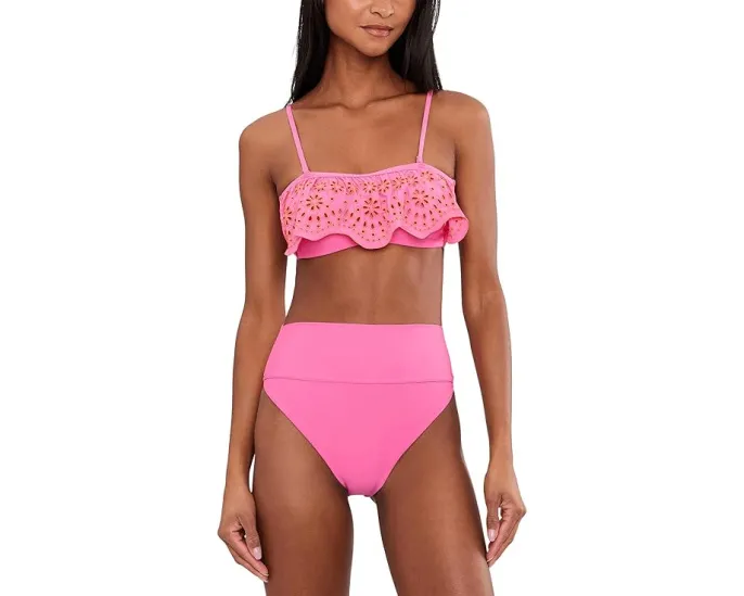 Топ-бандо Tanvi с ажурными деталями и съемными бретелями для универсальности