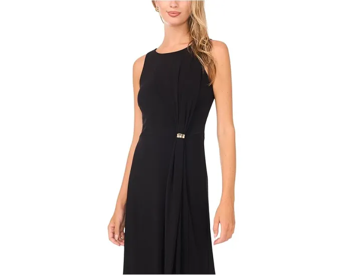 Платье макси Vince Camuto с кольцом на талии и золотой отделкой