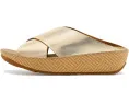 Сандалии Lulu Lux Cross Slides с переплетением из кожи и платформой от FitFlop