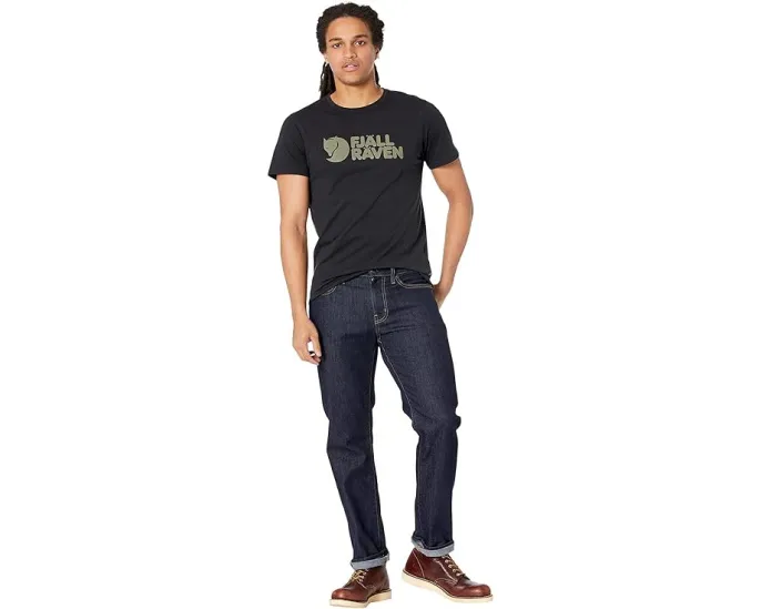 Футболка Fjällräven Logo из органического хлопка и переработанного полиэстера