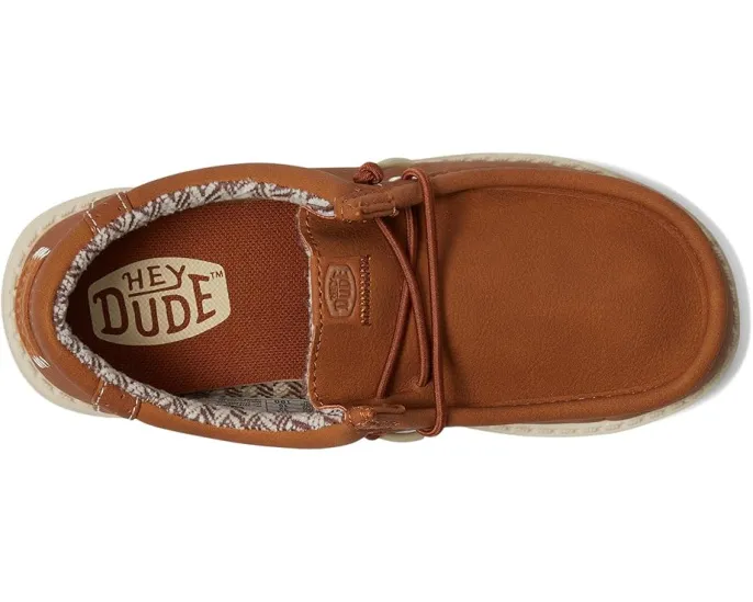 Детские слипоны Hey Dude Wally Classic с дышащим верхом и круглым носком