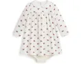 Комплект для младенцев Polo Ralph Lauren Kids: платье и блумеры из велюра с принтом лося