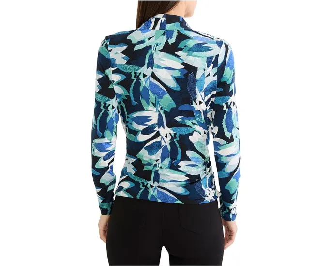 Топ Giverny Knit Wrap с запатентованным принтом и драпировкой NIC+ZOE