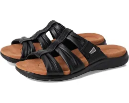 Сандалии Clarks Kitly Slide с лазерной резьбой и регулируемым ремешком