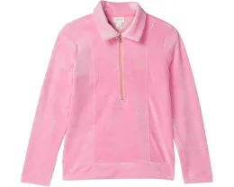 Вельветовый свитшот Mini Eleni с воротником и молнией Lilly Pulitzer Kids