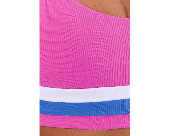 Спортивный топ BECCA Coast Line Rib Rory с контрастными вставками и съемными чашками