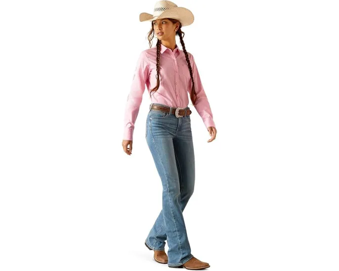 Рубашка Ariat Wrinkle Resist Team Kirby с защитой от складок и эластичной тканью