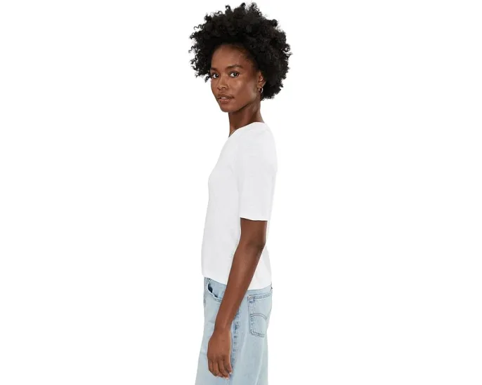 Футболка NIC+ZOE Nzt Elbow Sleeve Notch Tee с рукавом до локтя