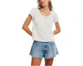 Free People Футболка We The Free Issa с короткими рукавами-буфами