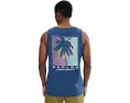 Hurley Midnight Palm Топ без рукавов с расслабленным кроем и принтом