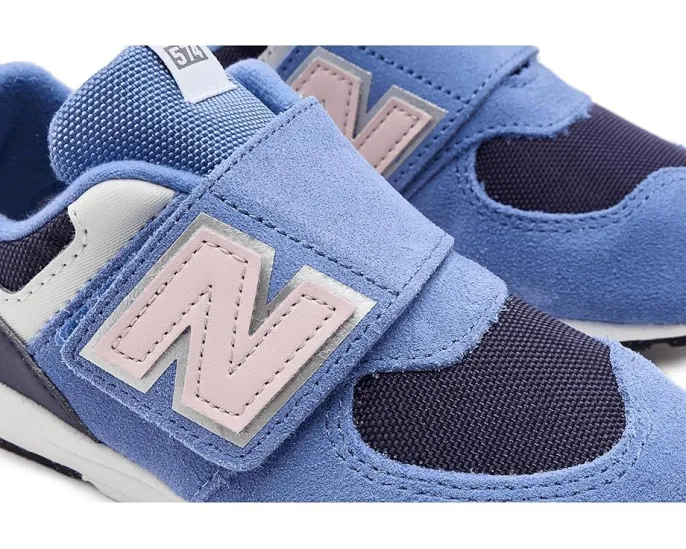 New Balance Kids 574 Bungee Lace первые кроссовки с липучкой