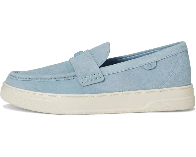 Лоферы COACH Hybrid с верхом из замши и фирменным тисненым узором