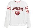 Футболка с длинным рукавом NFL San Francisco 49ers с полосатым кокеткой Junk Food Clothing Kids