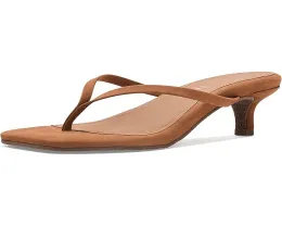 Сандалии TKEES Square Toe Julia Suede на низком каблуке