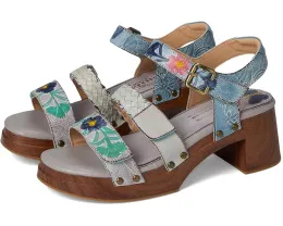Сандалии L'Artiste by Spring Step Retropel с ручной росписью и регулируемой застежкой