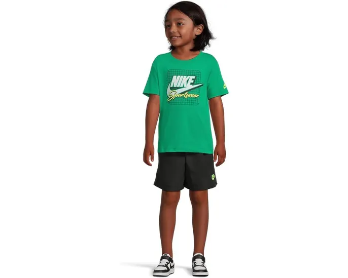 Детский спортивный комплект Nike из тафты с футболкой и шортами