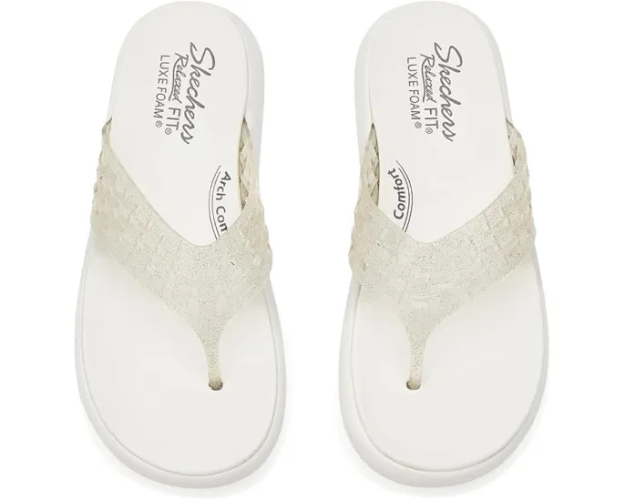 Skechers Шлепанцы Asana Luxe Shimmer Days черные