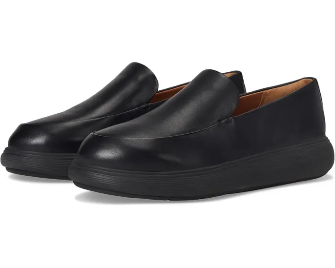 FitFlop Мокасины Iq-comff из кожи с анатомической стелькой и клиновидным каблуком