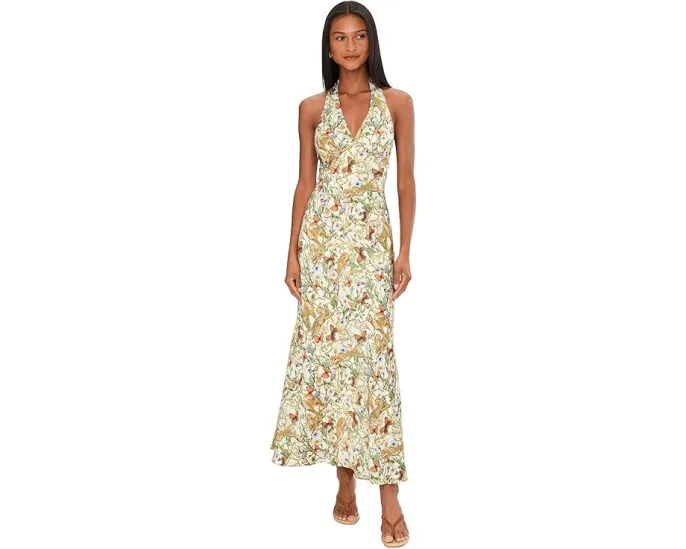 Макси-платье Avec Les Filles на бретелях с запахом и шейным платком